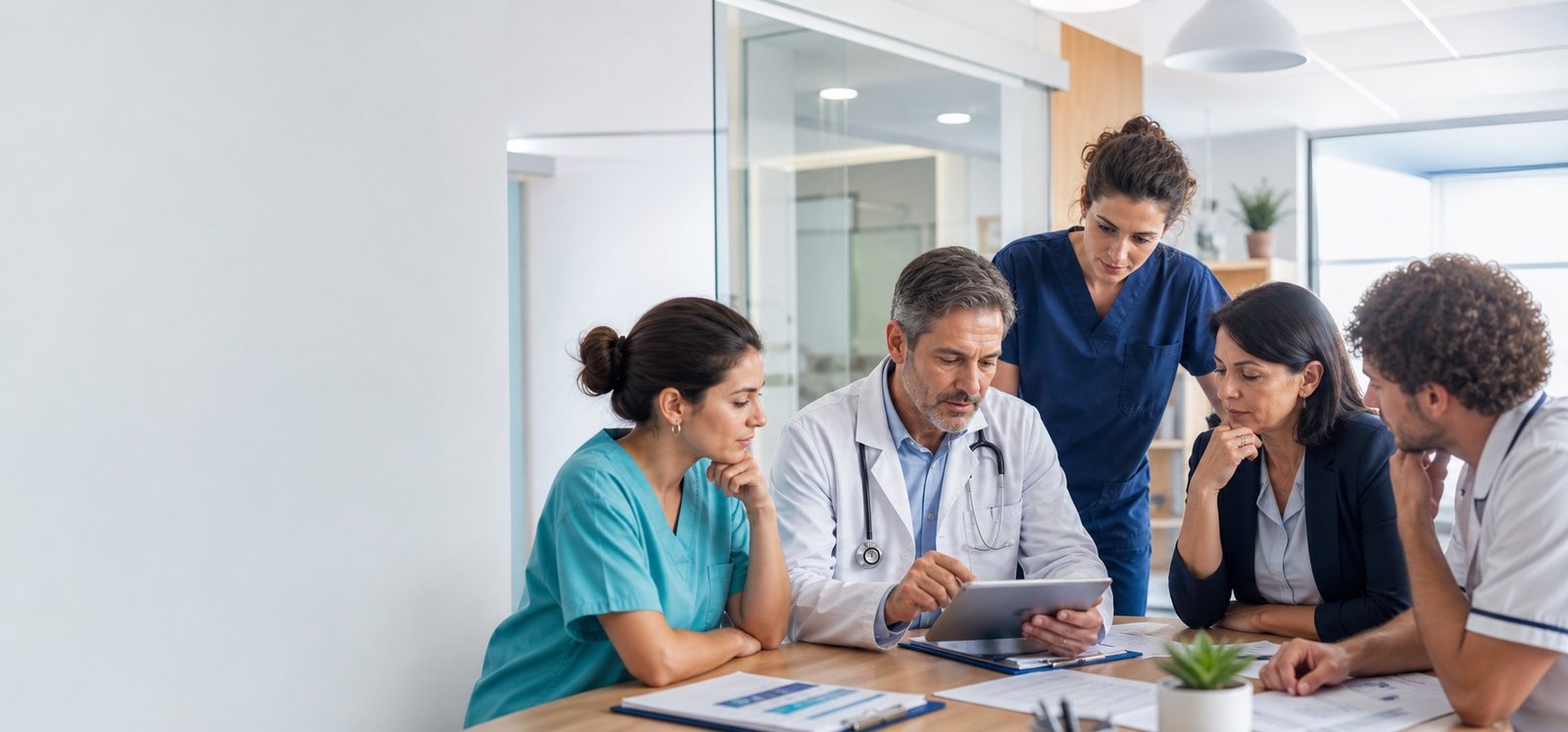 Team sanitario multidisciplinare riunito per migliorare l’organizzazione della struttura
